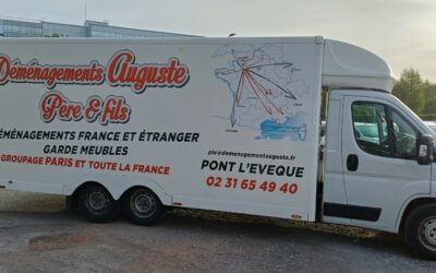 Marquage utilitaire – Déménagements Auguste